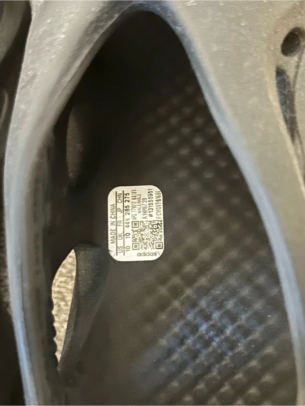 Adidas Black Yeezy Men’s Foam Runners